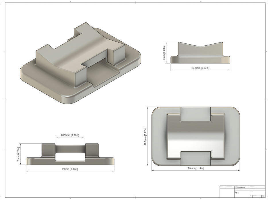 Weld Mount AT-5; Large Wire Tie Mounts